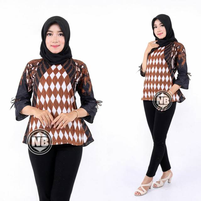 BLOUSE BATIK/BLOUSE DOBY DOBY/BAJU BATIK ATASAN WANITA/BLOUSE BATIK PEKALONGAN