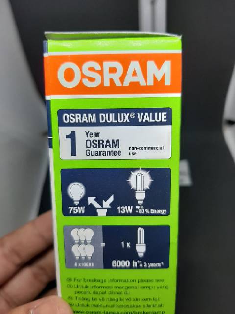 BOHLAM OSRAM LAMPU JARI 15W 15 WATT ORIGINAL