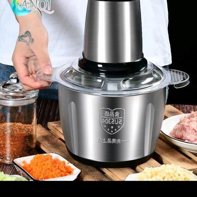 Chopper Blender daging penggiling Meat Blender Elektrik Stainless Steel Chopper Grinder