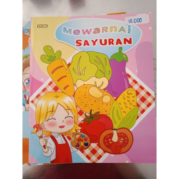 Buku Mewarnai Buah/Hewan