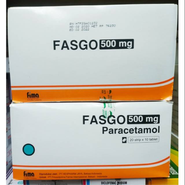 

Fasgo 500mg Box isi 20 strip