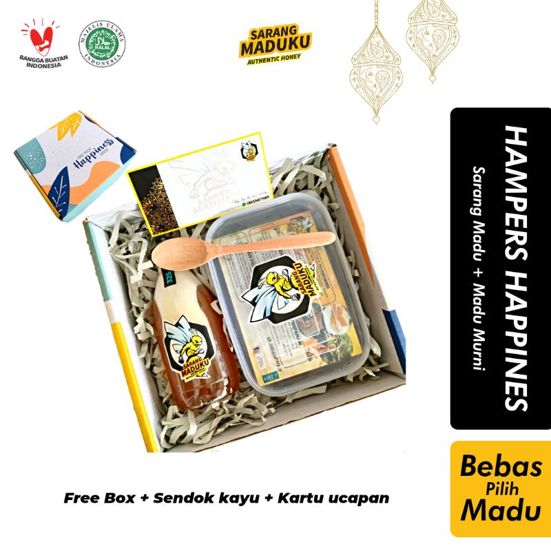 

Custome Hampers Idul Fitri 2in1 Lebaran Raw Honey + Honeycomb