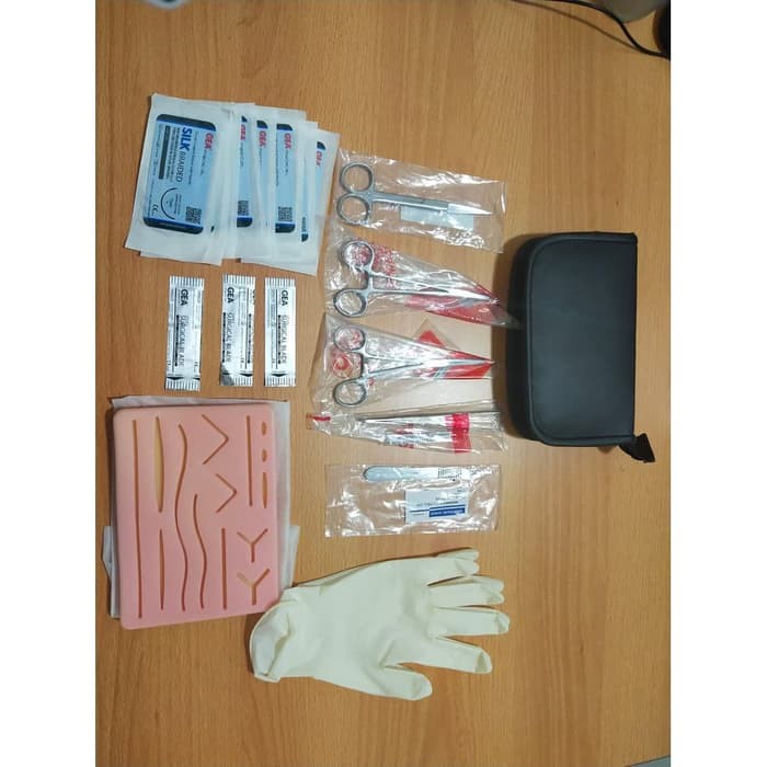 [GRAY.STORE178] Paket simulasi jahit dokter bedah Suture Practice Kit Training Pad - SIKON2