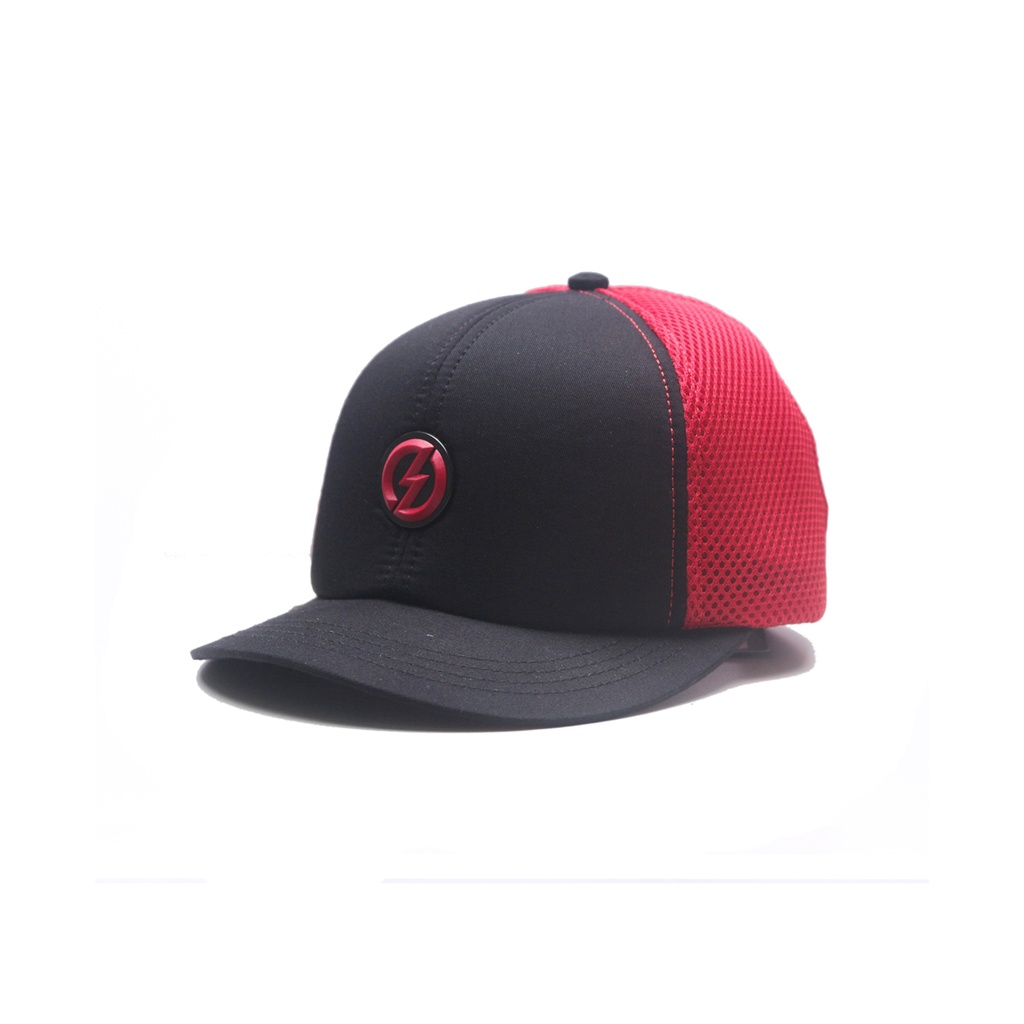 TOPI JARING BUSA SKATERS TK018 HITAM MERAH