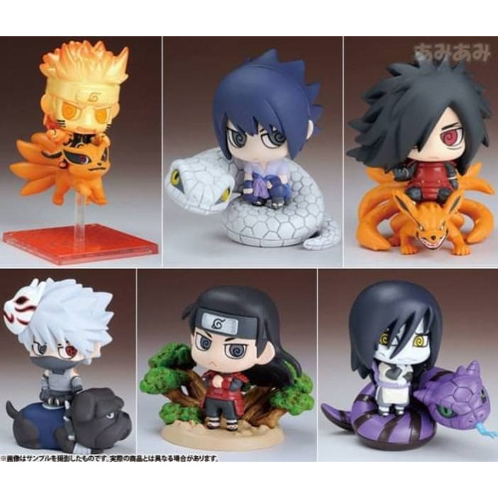 MAINAN ACTION FIGURE MAF968 NARUTO SET MINATO SASUKE ITACHI OROCHIMARU