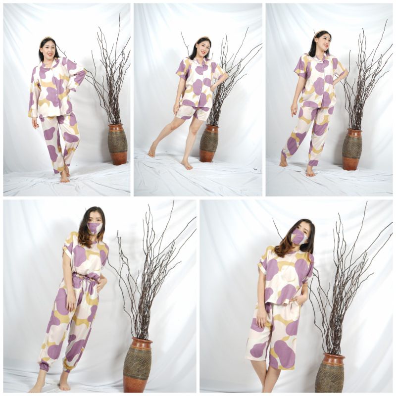 Piyama fashion rayon premium motif Virginia