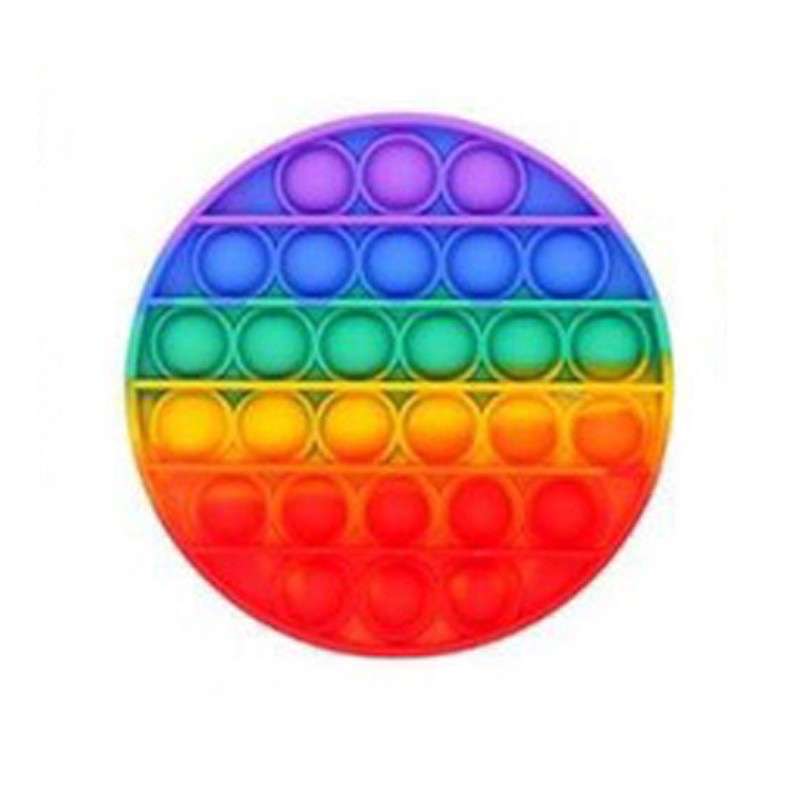 Pop It mainan anak popit unicorn tirex among us icecream-Bulat