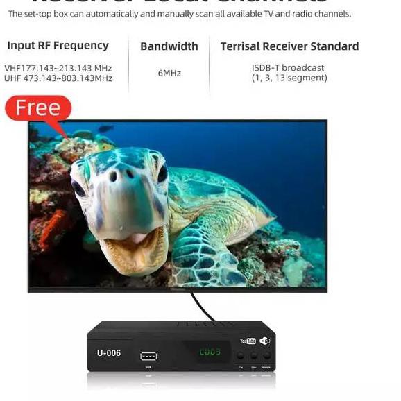 SALE KODE-491 EZ-BOX SET TOP BOX DVB-T2 PENERIMA SIARAN TELEVISI DIGITAL YOUTUBE WIFI