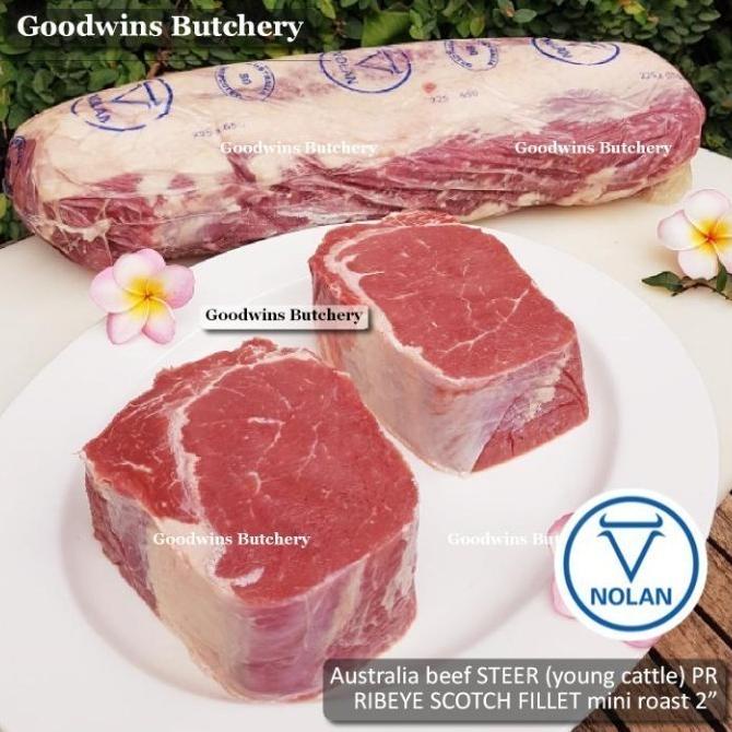 

600G 1Pc Mini Roast Ribeye Cuberol Beef Pr Steer Australia Nolan Ee39Keogff