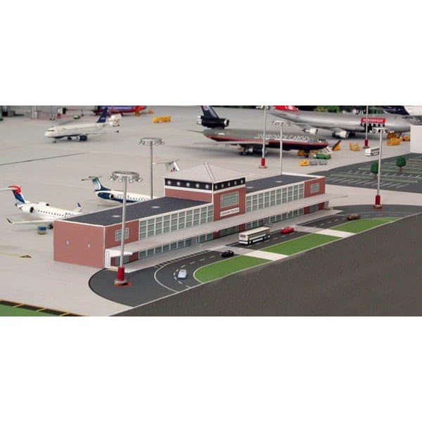 Diecast Pesawat Herpa | Mat Airport | Commuter Terminal Sudah Jadi