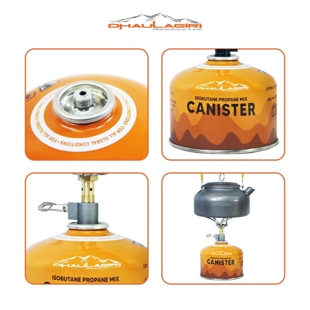 Tabung gas Canister Dhaulagiri  220g/Tabung gas kosong kanister - gas canister - tabung gas canister - tabung canister