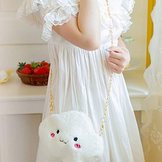 Tas Handbag / Selempang Wanita Bahan Plush Bentuk Awan ...
