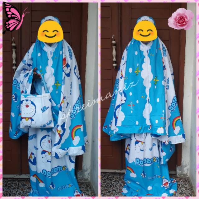 Paling Keren Mukena Motif Doraemon