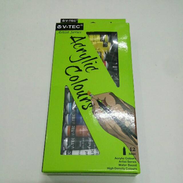 

V-tec cat acrylic 12 warna x 6 ml