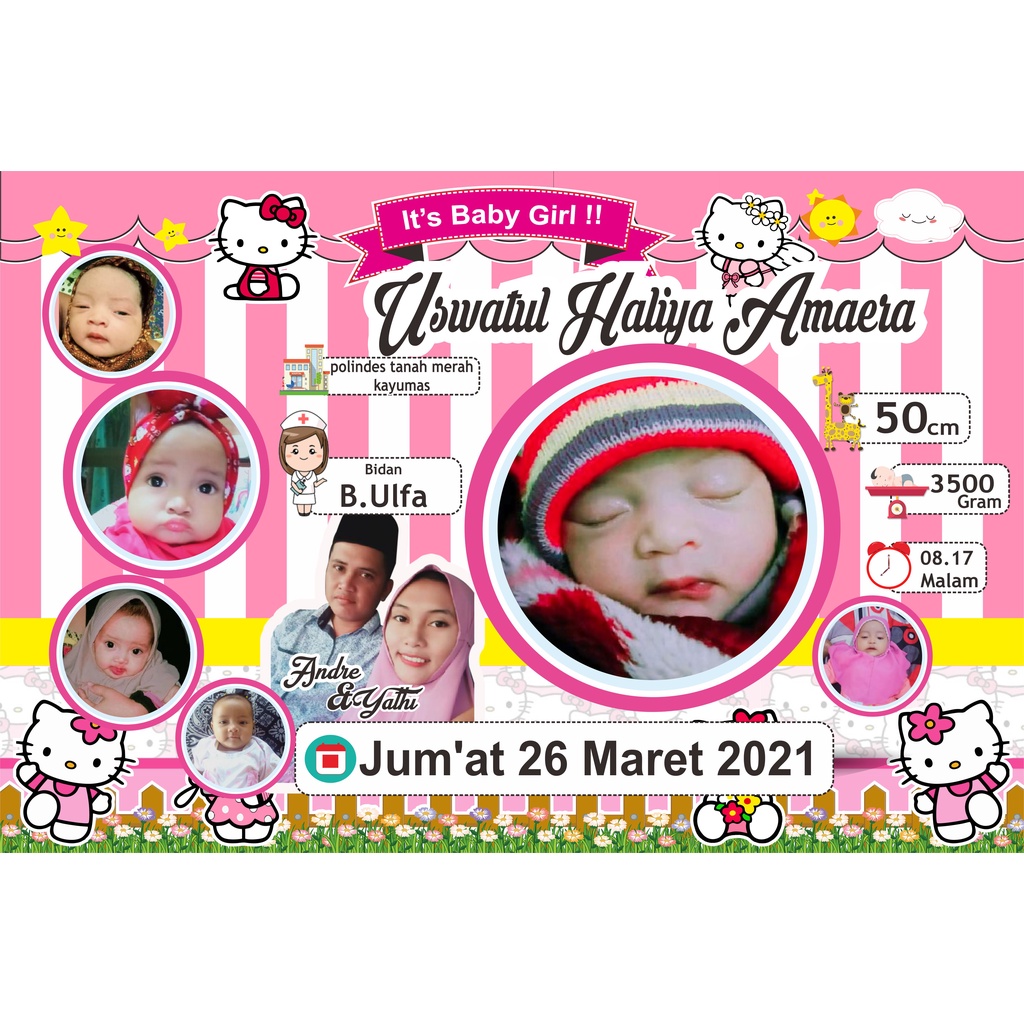 CETAK BIODATA BAYI UKURAN BESAR  12Rs (48x32)cm
