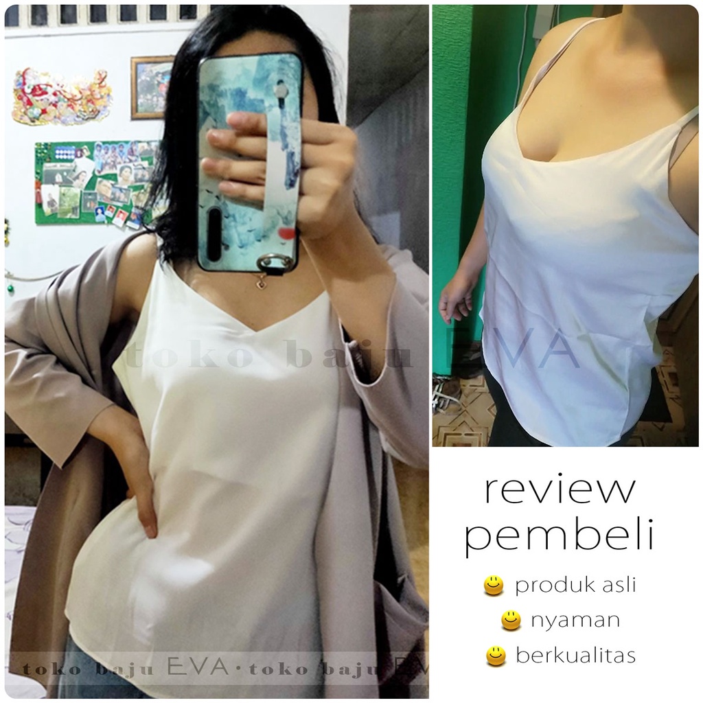 Tank Top Polos Wanita Bahan Mosscrepe Premium-6