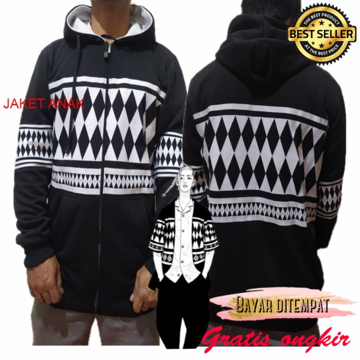 anime anak kecil sd jaket anime tokyo revengers manji draken ryuguji - zipper draken, Allsize anak j