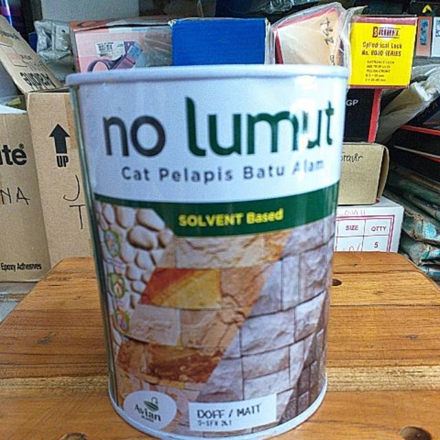 Cat batu alam. no lumut cat pelapis batu