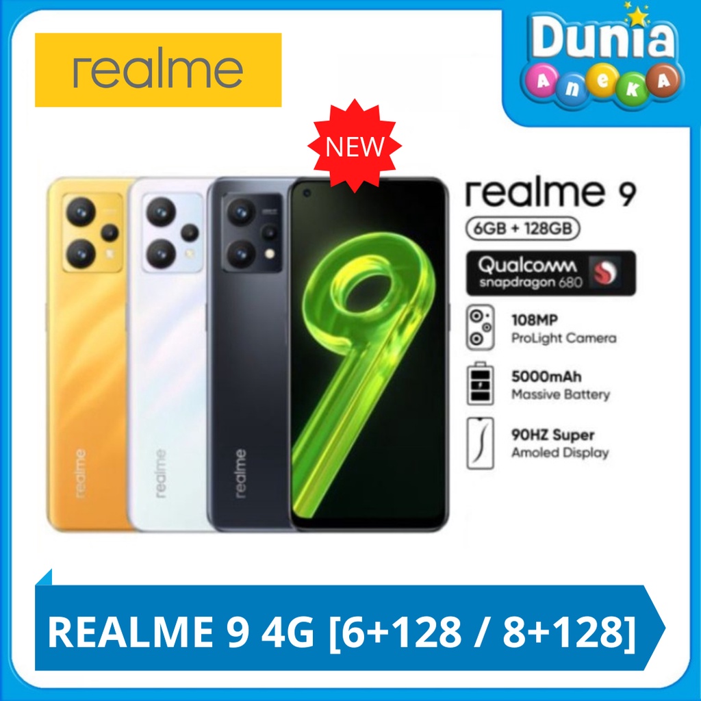 REALME 9 4G - 108MP PROLIGHT CAMERA / 90HZ AMOLED DISPLAY