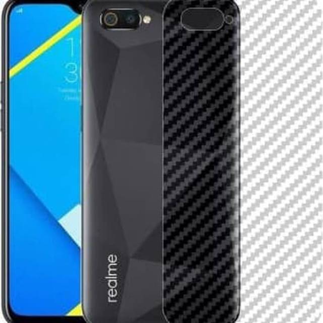 Skin karbon realme C2/Oppo A1K - garskin karbon back stiker