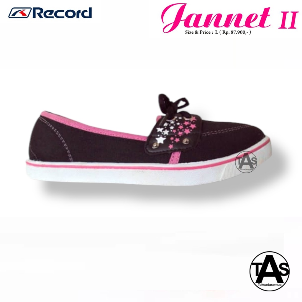 SEPATU SLIP ON CEWEK TERMURAH / SEPATU SLIP ON CEWEK TERLARIS / SEPATU SLIP ON CEWEK RECORD JANET II UKURAN 36-40