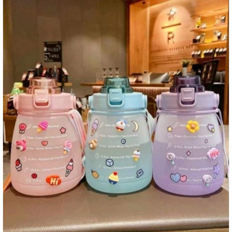 Botol Sultan Botol Gemoy Botol Viral 1.3lt free Stiker