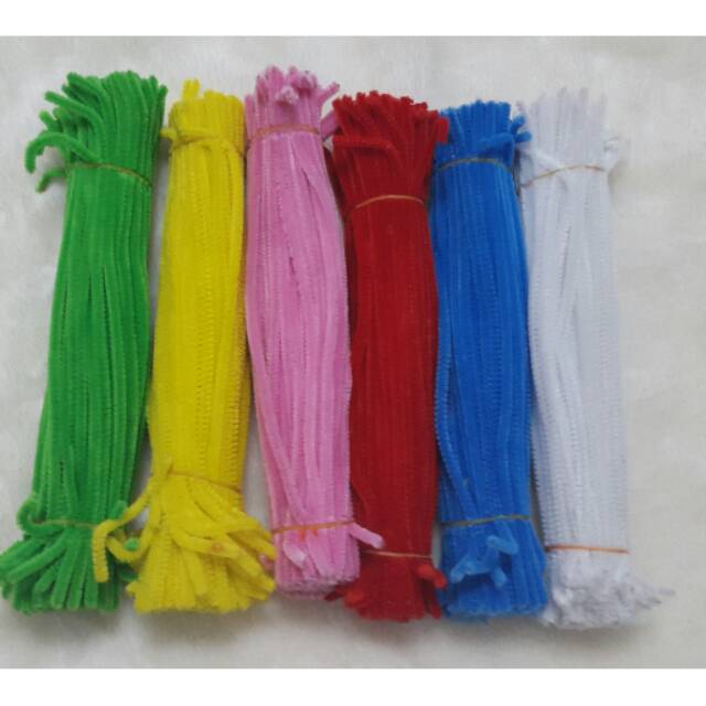 Bulu mersi / kawat bulu / pipe cleaner per lusin