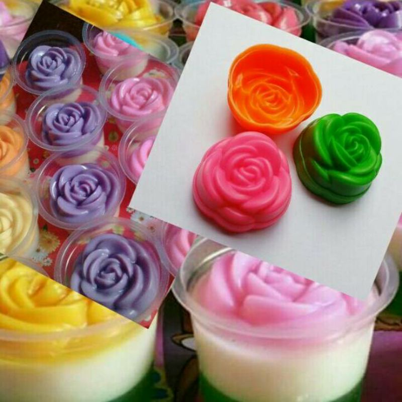 CetakanPudingMawarCupMawarMiniFoodgrade
