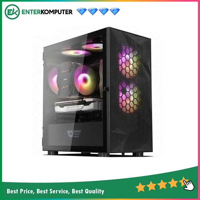 Casing Aigo Darkflash DLM21 Mesh (Black/White)