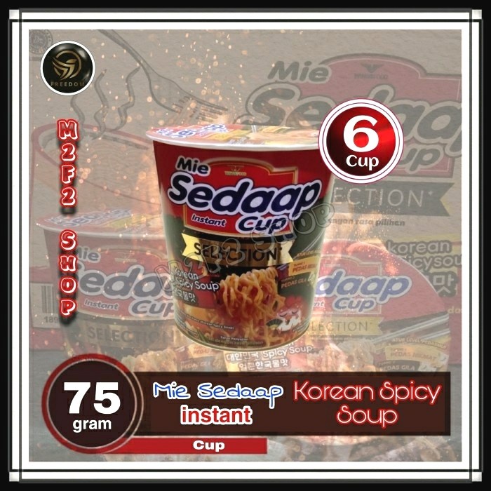 

Mie Sedaap Cup Instant Kuah Korean Spicy Soup | Pedas Gila - 75 gr (Kemasan 6 Cup)