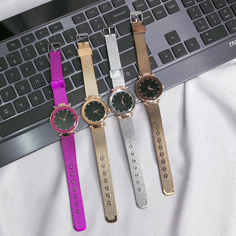 JAM TANGAN QUARTZ ANALOG DESAIN BINTANG GAYA KOREA UNTUK WANITA W31