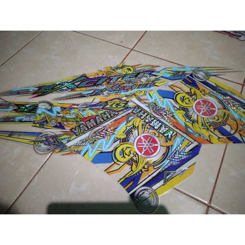 STRIPING JUPITER MX NEW TRANSPARAN+HOLOGRAM KEREN