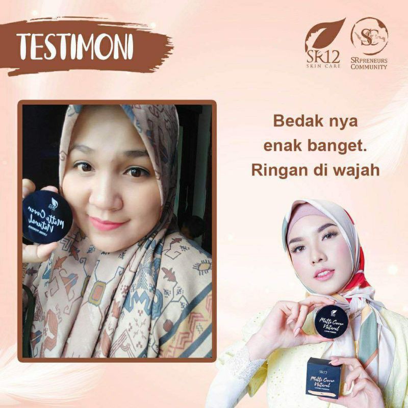 SR12 MATTE COVER NATURAL LOOSE POWDER / BEDAK TABUR SR12