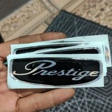 emblem prestige stiker timbul resin motor