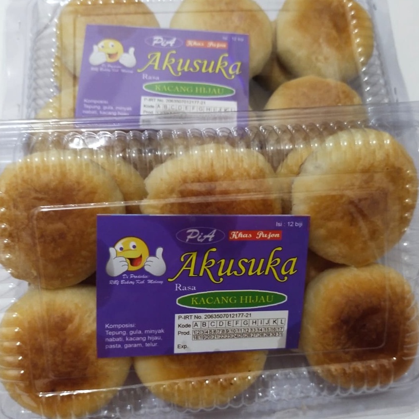 

PIA AKUSUKA ISI 12 / PIA KACANG HIJAU / PIA KHAS PUJON / PIA KHAS MALANG