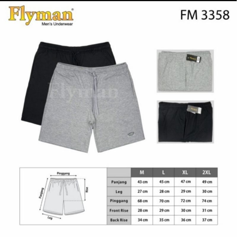 Celana santai pria Flyman FM 3358