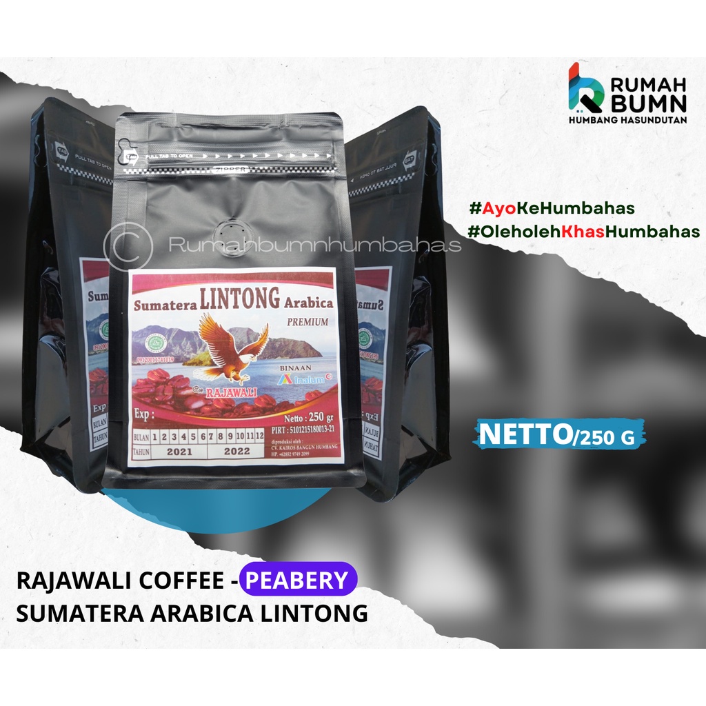 

Rajawali Coffee Specialty Peabery - Sumatera Arabika Lintong (250 Gr)