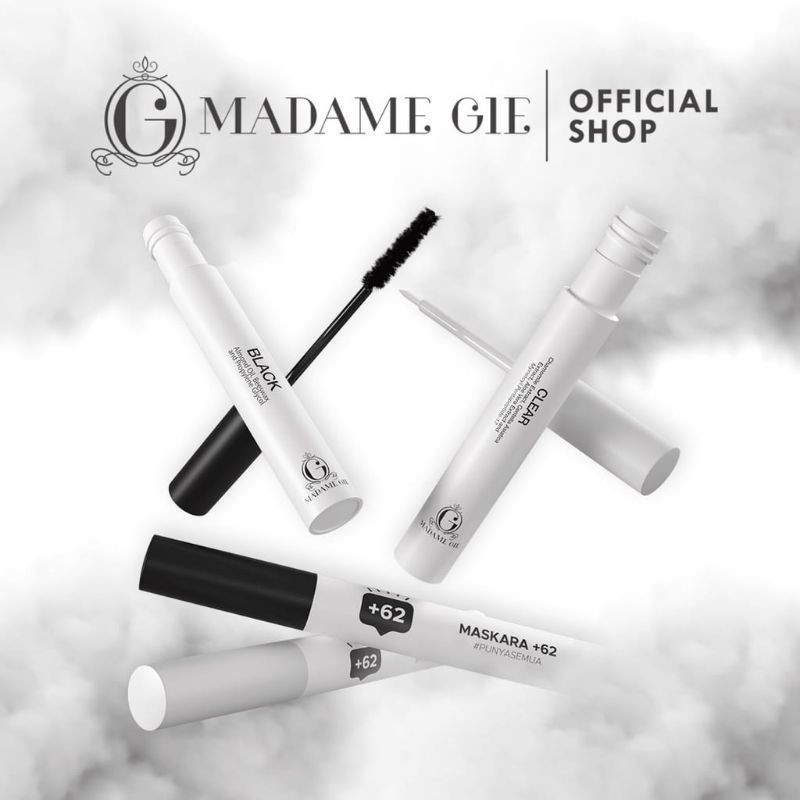 Madame Gie Mascara +62 Black / Clear - Mascara Original BPOM