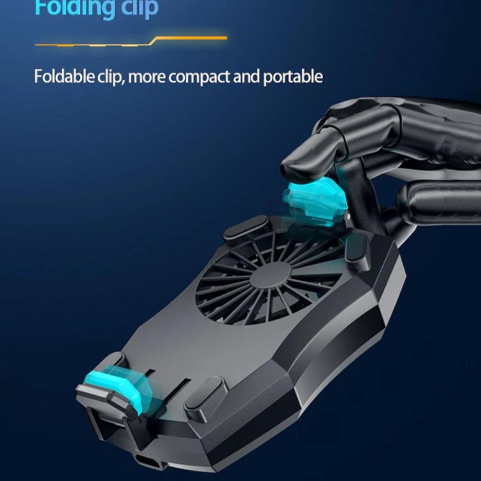 Dijamin Terbaik Smartphone Cooling Fan Cooler HP Pad Kipas Pendingin USB Rechargeable 400mAh