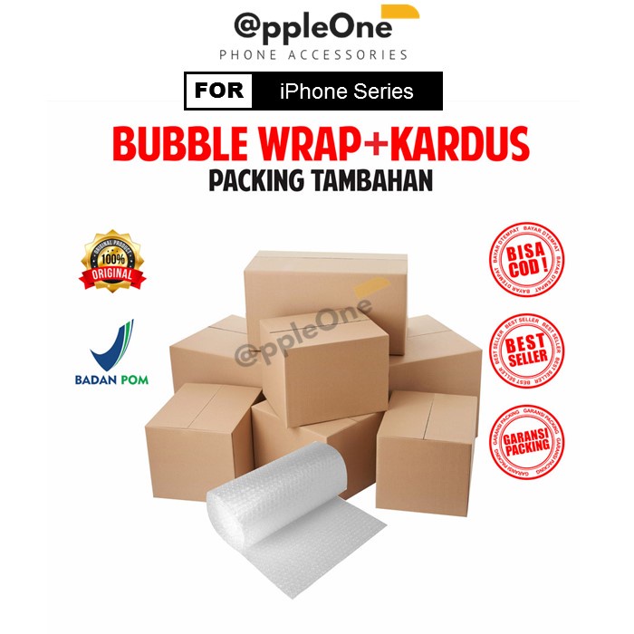 

Packing Tambahan Dus dan Bubble Wrap