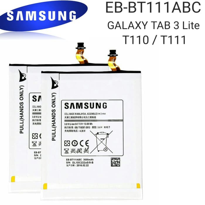 Baterai Original SAMSUNG TAB 3 Lite , T111 / T110 / T116 / EB-BT111ABC