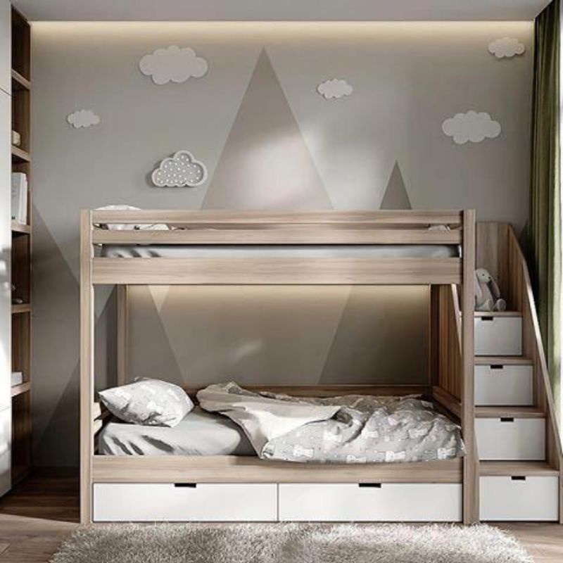 Ranjang tingkat anak minimalis custom 120x200