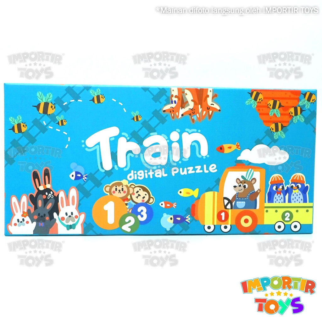 Puzzle Wooden Puzzle Kayu Train Mainan Edukasi Anak Toys Kid