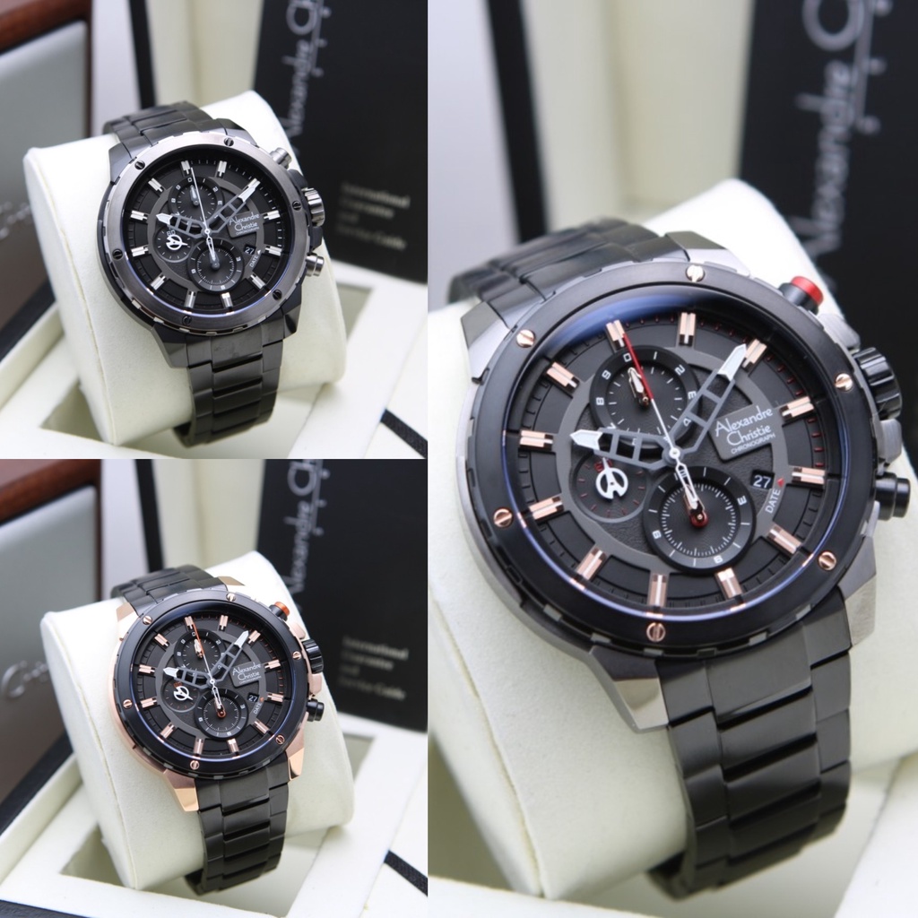 ALEXANDRE CHRISTIE AC 6530 AC6530 MCB JAM TANGAN PRIA ORIGINAL SERIES