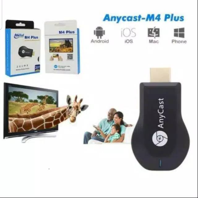 ANYCAST M4 PLUS HDMI DONGLE USB WIRELESS - HDMI DONGLE ANYCAST M4 PLUS