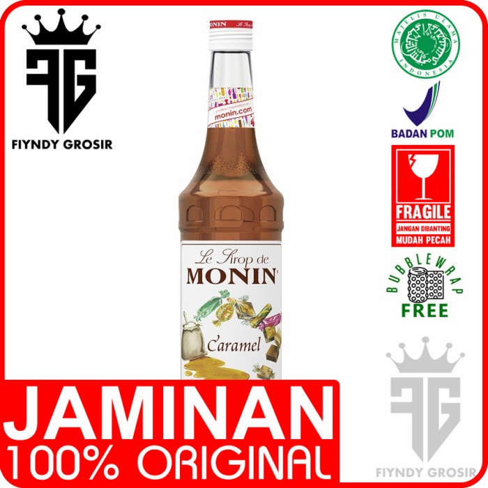 

CARAMEL SYRUP 700ml merk MONIN / Sirup / Cafe / Monin / Kedai / Kopi