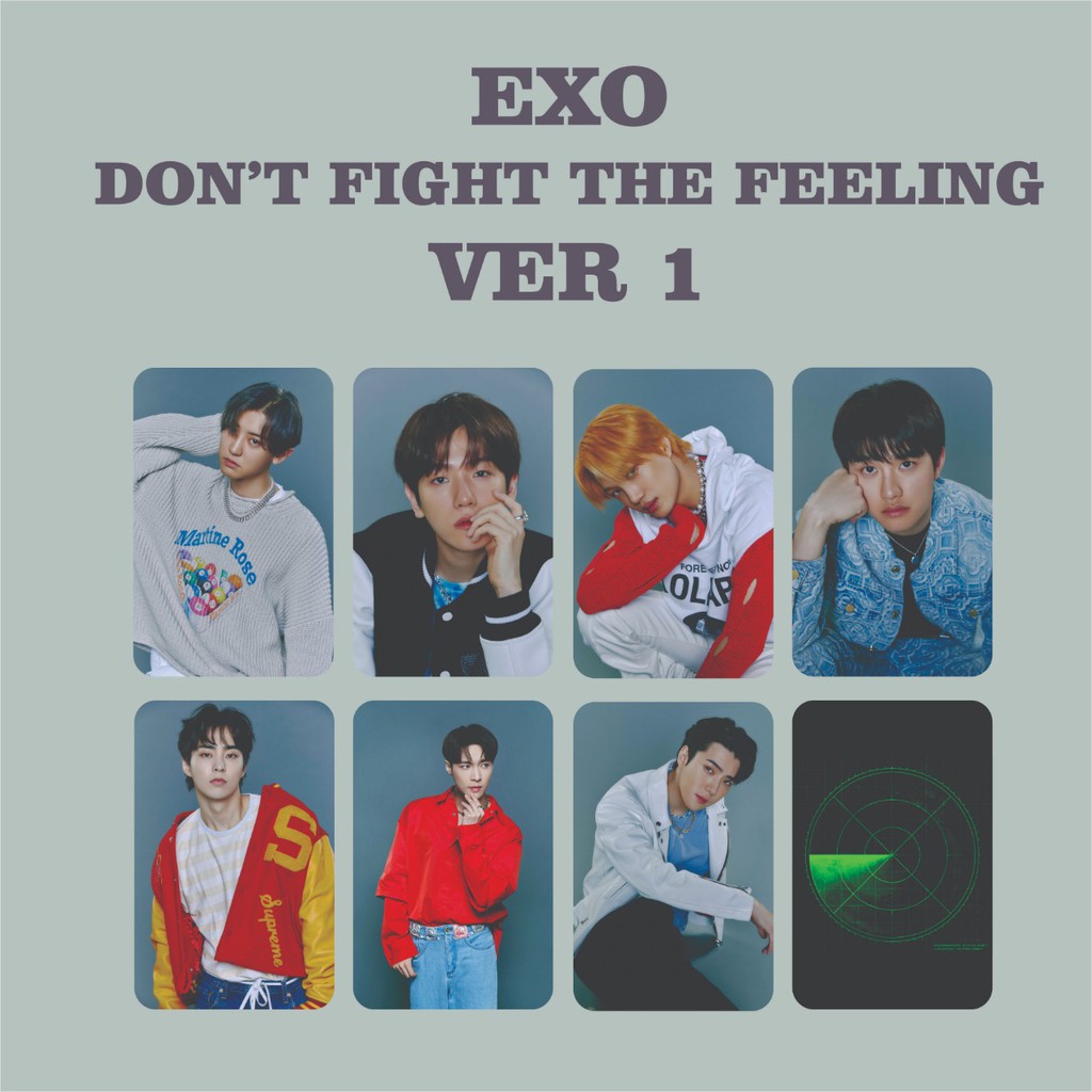 EXO DON'T FIGHT THE FEELING PHOTOCARD