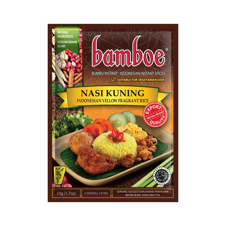 Bamboe Bumbu Nasi Kuning 50g Shopee Indonesia Bamboe Bumbu Nasi Kuning 50g Shopee Indonesia