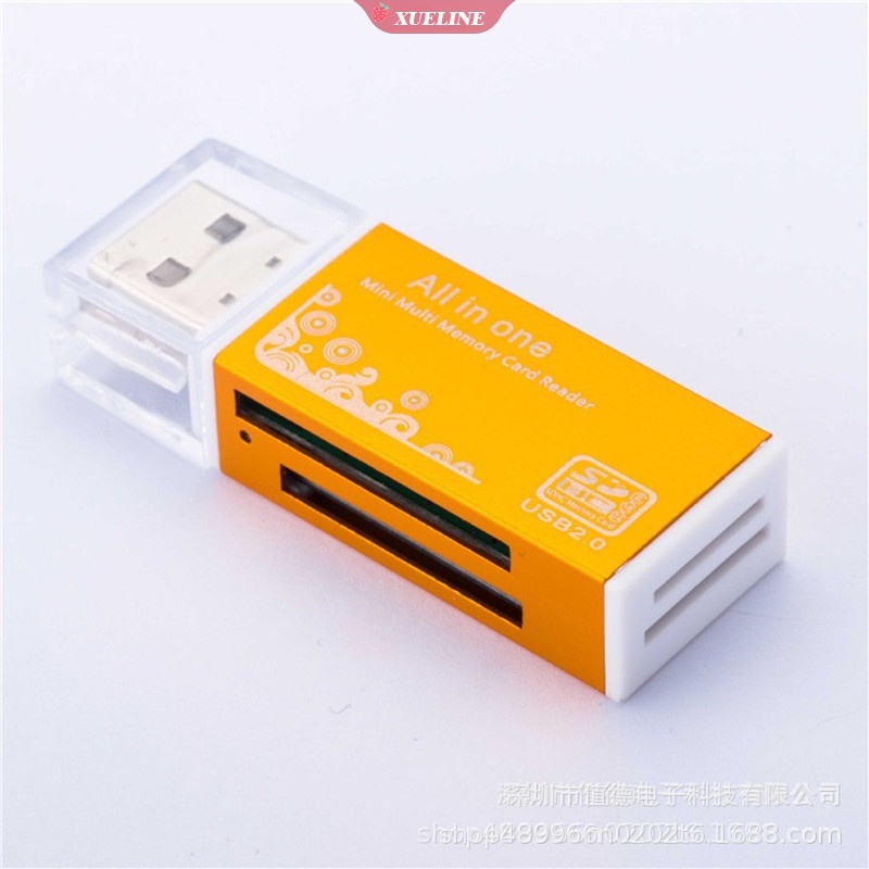 All in One Adaptor Card Reader Micro USB 2.0 Untuk Micro SD SDHC TF M2 MMC MS PRO DUO