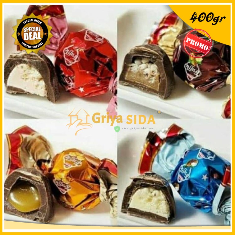 Coklat truffle 400gr coklat turki premium truffle mix 400gr Chocolate Cream &amp; Rice Crisps PROMO